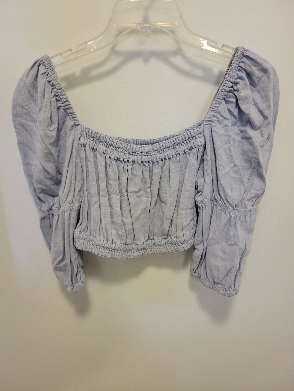 North End  Light Blue Crop Top